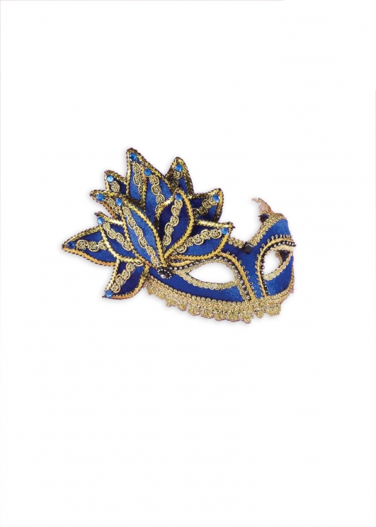 costume di carnevale MASCHERA LUSSO BORDI ORO
