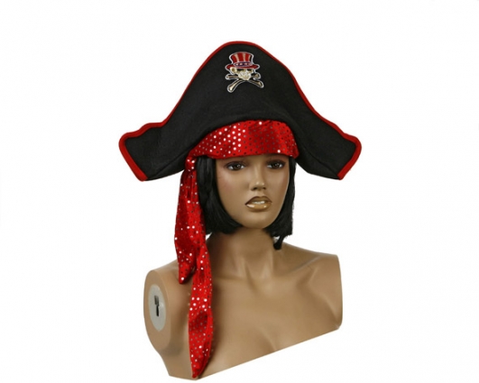 costume di carnevale CAPPELLO PIRATI CON BANDANA