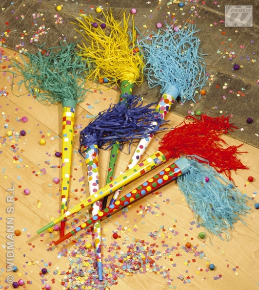 costume di carnevale CONF. 36 PZ. TROMBETTA CM 50 COLORI ASS.