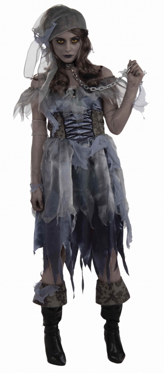 costume di carnevale DONNA ZOMBIE PIRATA