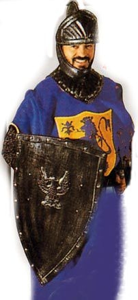 costume di carnevale LANCILLOTTO TUNICA FUSTAGNO