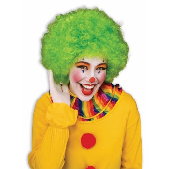 costume di carnevale PARRUCCA CLOWN VERDE