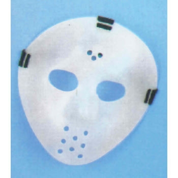 costume di carnevale MASCHERA HOCKEY BIANCA FLUORESCENTE