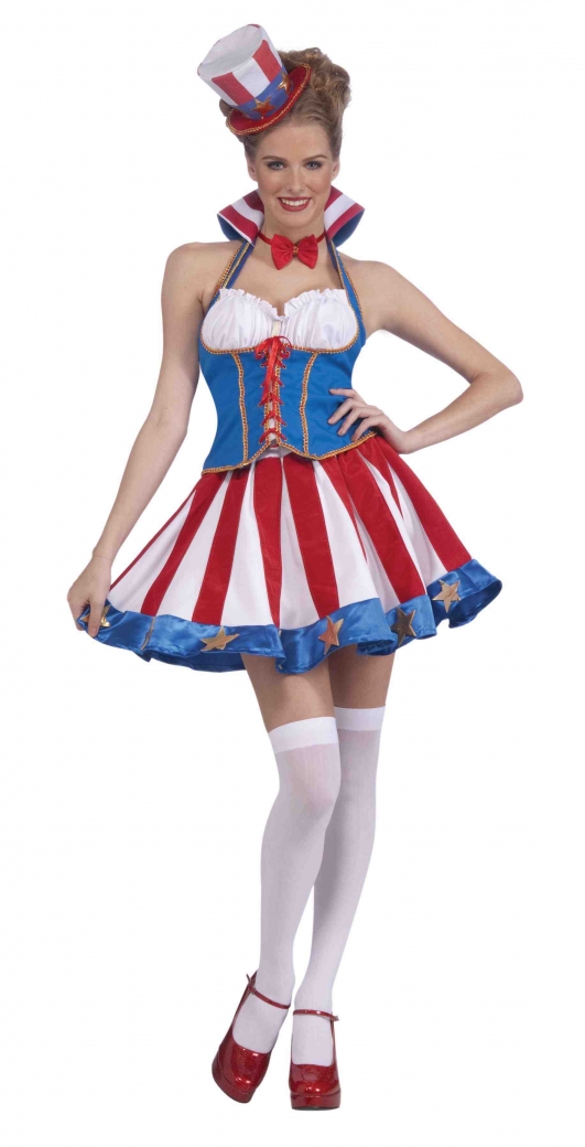 costume di carnevale SEXY STELLE E STRISCIE