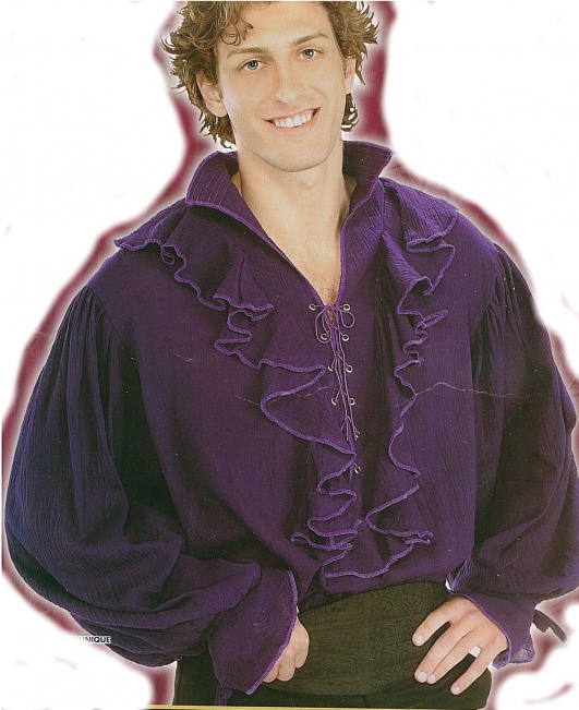 costume di carnevale CAMICIA PIRATA VIOLA
