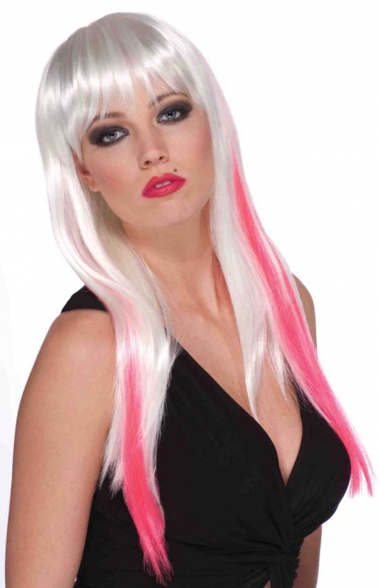 costume di carnevale PARRUCCA LUNGA