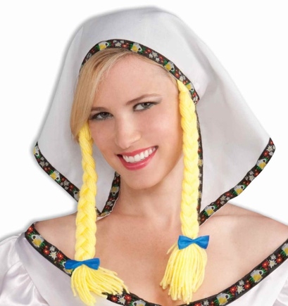 costume di carnevale COPRICAPO FANCIULLA TEDESCA