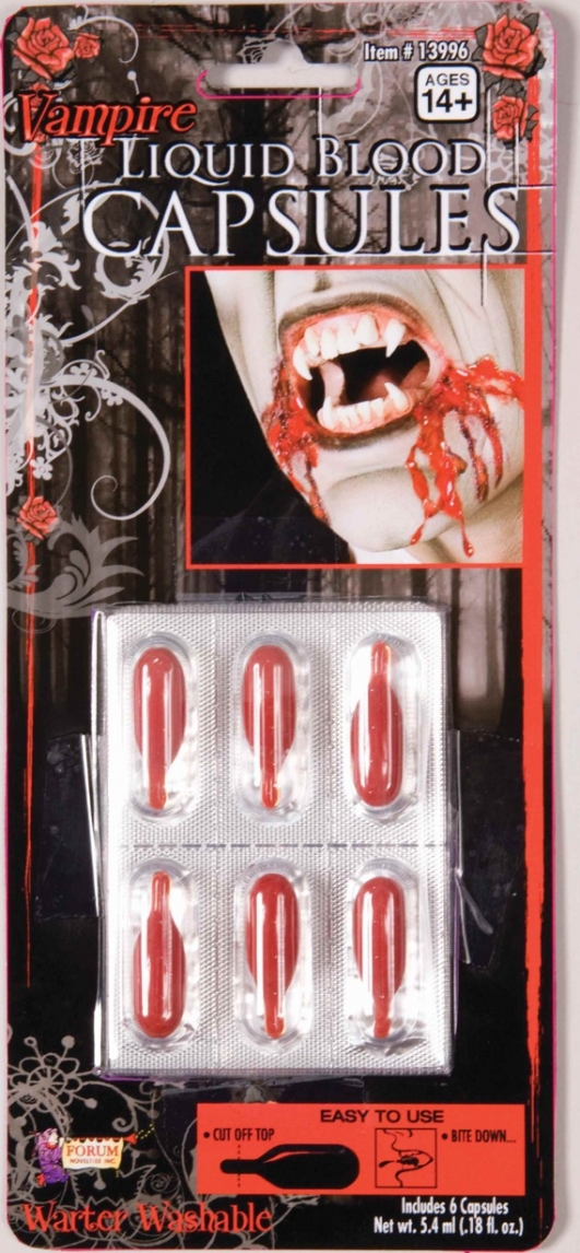 costume di carnevale CAPSULE SANGUE