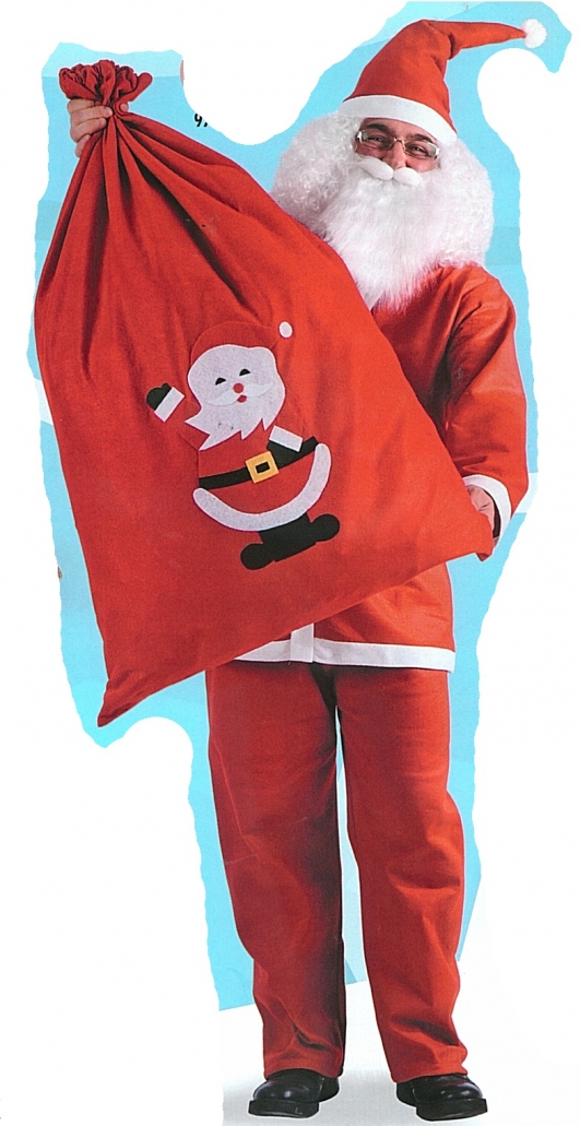 costume di carnevale SACCO BABBO NATALE