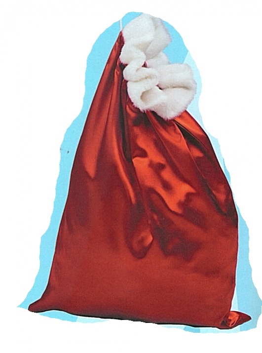 costume di carnevale SACCO BABBO NATALE RASO