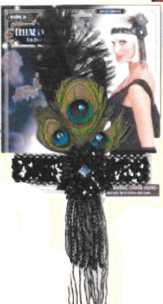 costume di carnevale FASCIA CAPELLI CHARLESTON