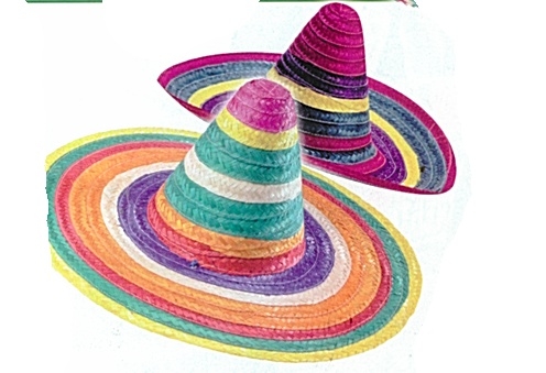 costume di carnevale SOMBRERO MULTICOLOR