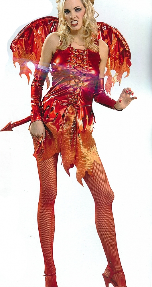costume di carnevale DIAVOLESSA ALATA