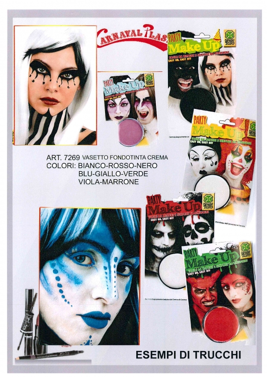 costume di carnevale TRUCCO VASETTI FONDOTINTA