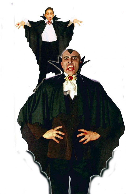 costume di carnevale MANTELLO PIPISTRELLO UNISEX