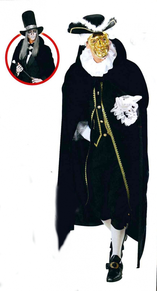 costume di carnevale MANTELLO VAMPIRO/MILORD