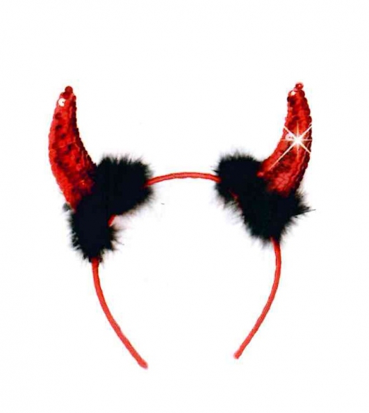 costume di carnevale CORNA DIAVOLESSA CON PAIETTES
