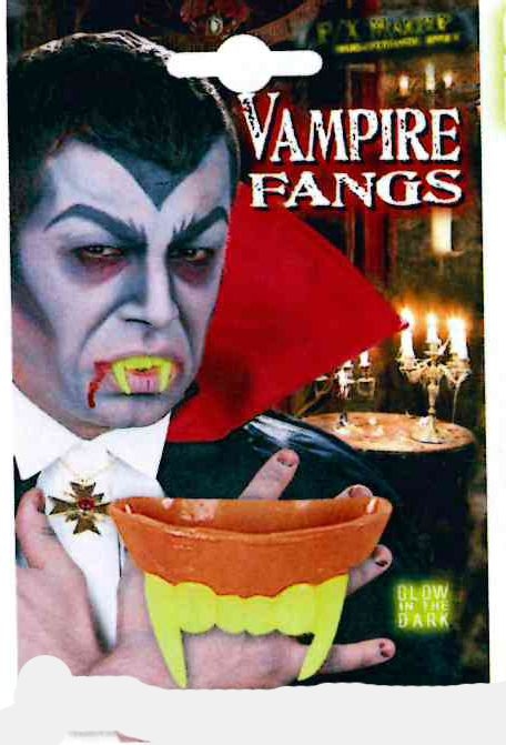 costume di carnevale DENTI VAMPIRO ADULTO