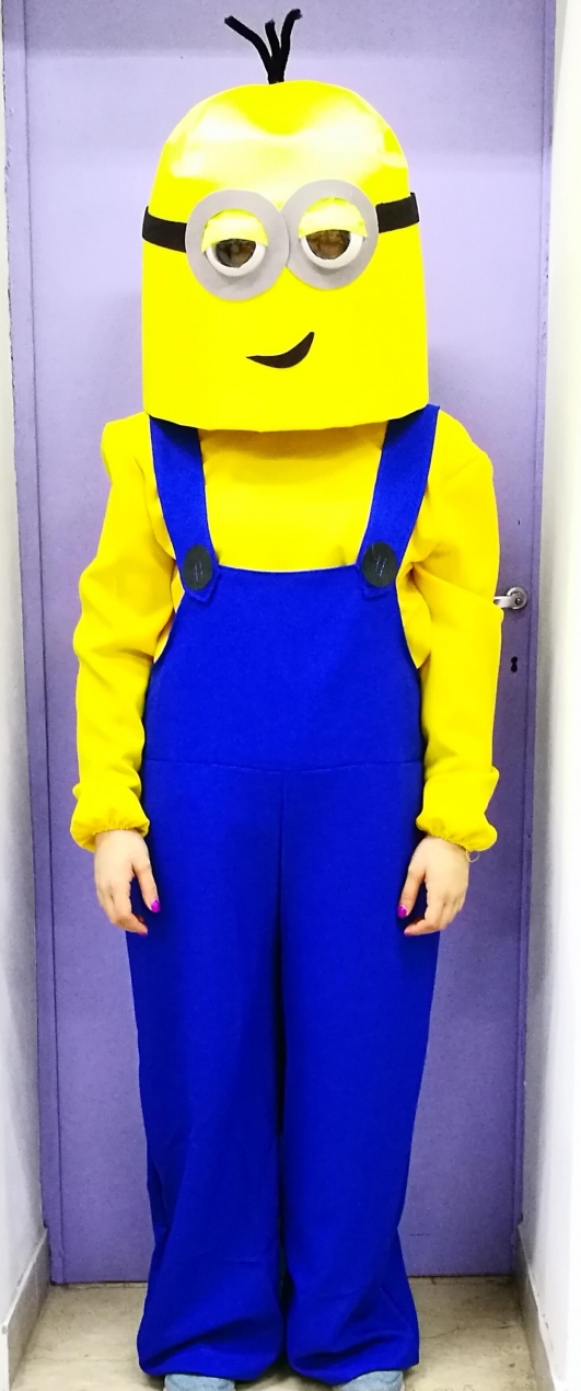costume di carnevale OMINO GIALLO