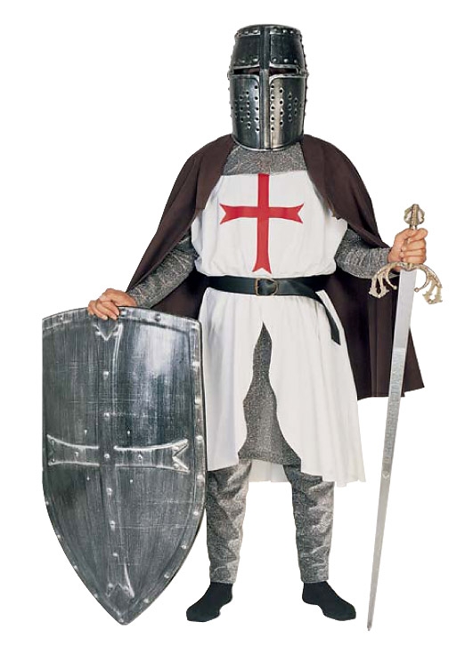 costume di carnevale MANTELLO  E CAMICE TEMPLARE