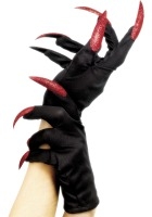 costume di carnevale GUANTI CON UNGHIA