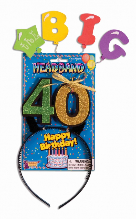 costume di carnevale CERCHIETTO BIG 40 COMPLEANNO